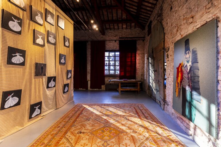 Aldo Mondino, Souk Mondano, installation view at NP ArtLab, Padova, 2023. Foto © Giacomo Santini, Courtesy NP ArtLab e Cuba studio