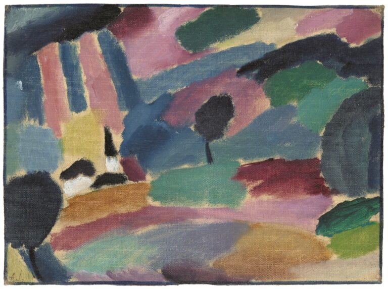 Alexej von Jawlensky, Paesaggio temporalesco, 1915. Photo © Kunstmuseum Basel - Martin P. Bühler