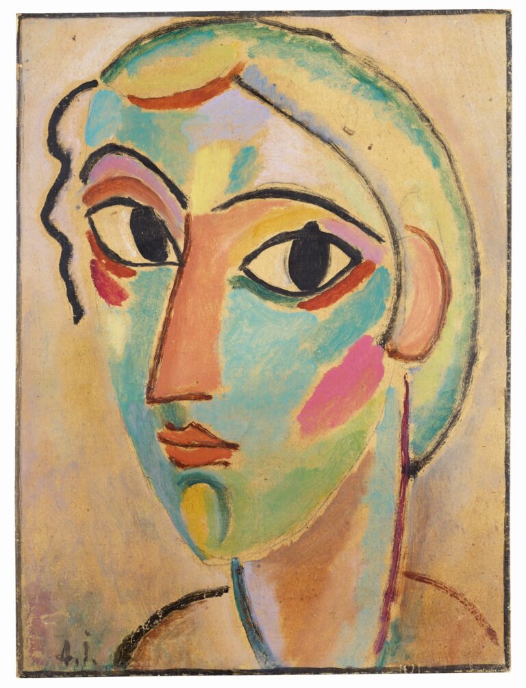 Alexej von Jawlensky, Testa Mistica. Testa di ragazza, ca. 1918. Photo © Kunstmuseum Basel - Martin P. Bühler