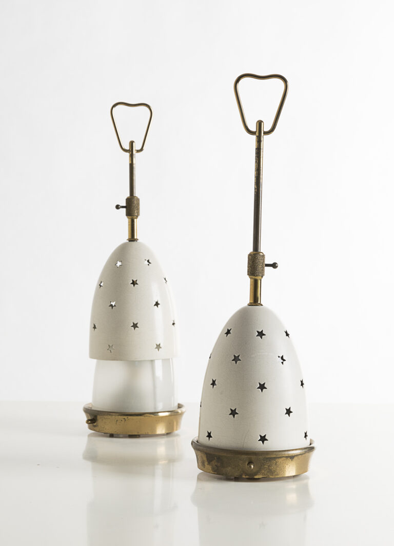 Angelo Lelii, Lampada da tavolo Stellina, 1951, Arredoluce, ottone, alluminio verniciato e vetro, FragileMilano, Arredoluce Archives Milano © Giandomenico Frassi