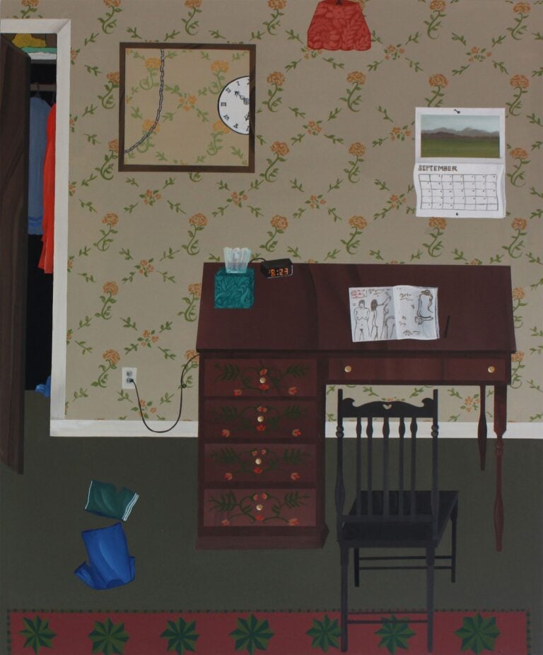 Anne Buckwalter, End of September, 2022, gouache on panel, 60x50cm