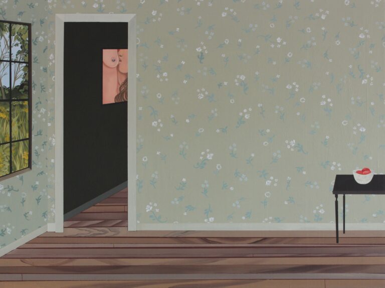 Anne Buckwalter, Spring Equinox, 2023, gouache on panel, 45x60cm