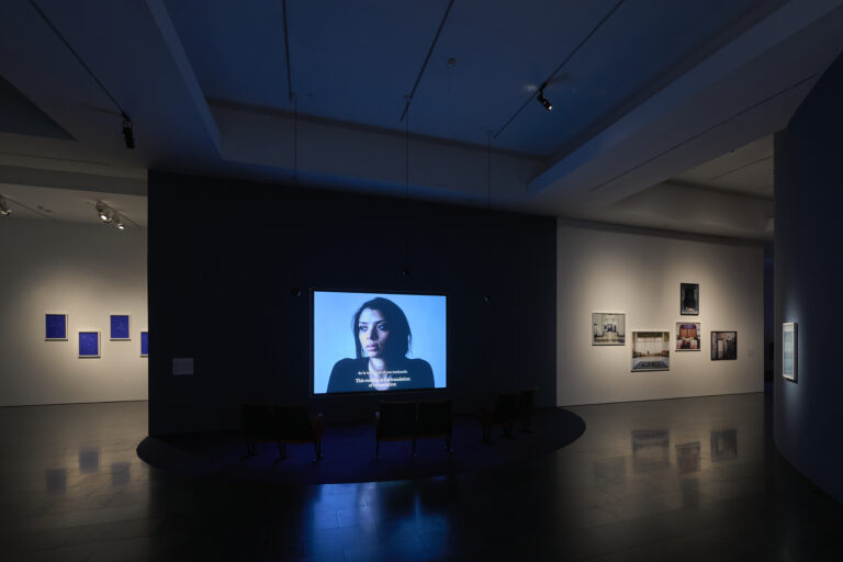 Bouchra Khalili, Between Circles and Constellations, exhibition views, MACBA, Barcellona, 2022. Photo Miquel Coll