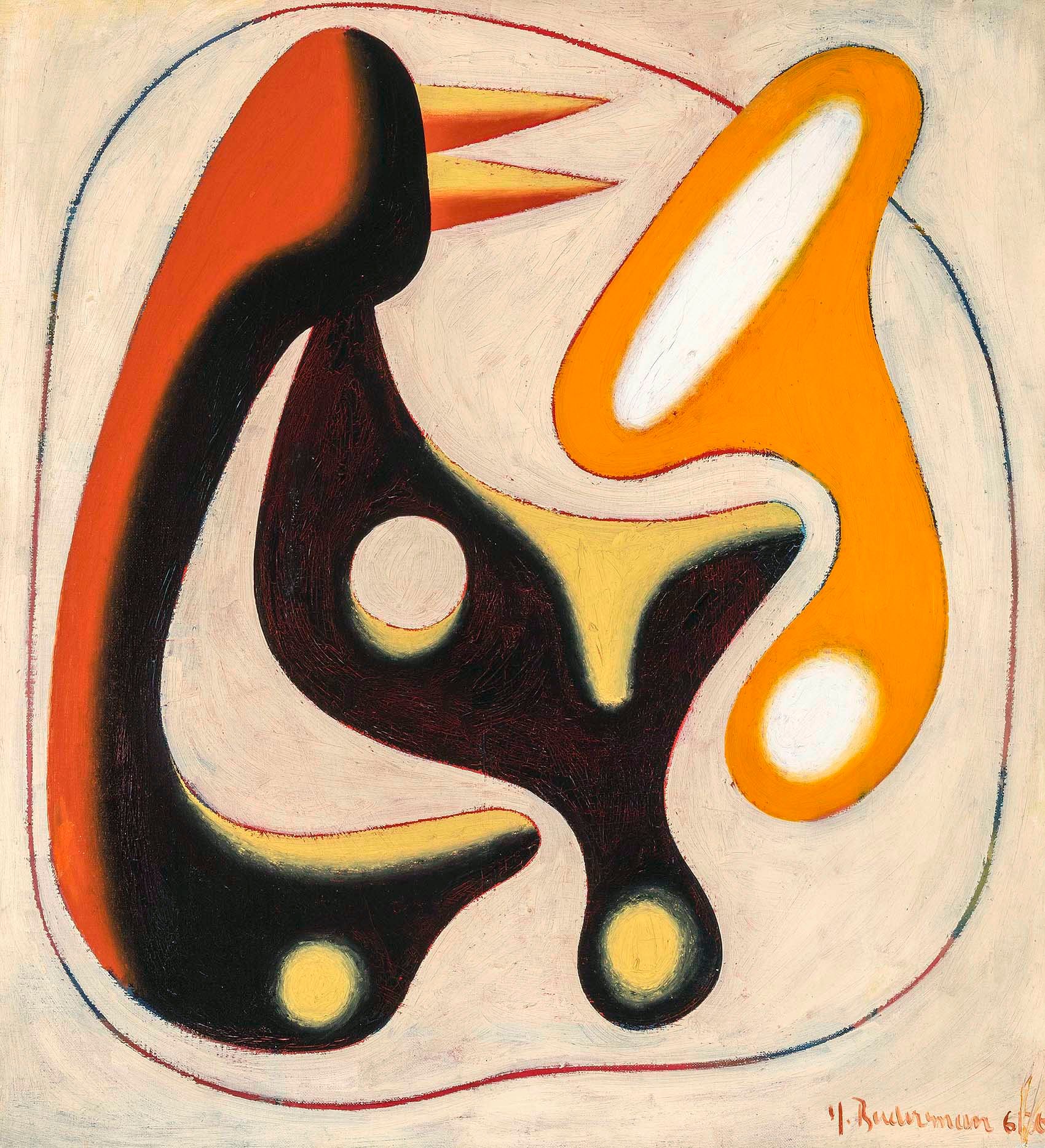 Charles Biederman (1906 2004), Untitled, New York, June 1936, 24 ½ x 22 inches, Oil on canvas © The American Art Fair