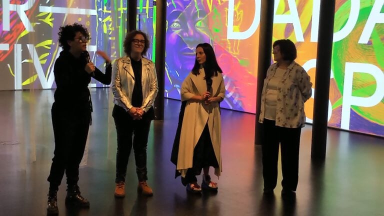 DADA, Eleonora Brizi, Maria Grazia Mattei all' inaugurazione della mostra DADA PERSPECTIVE, MEET, Milano, 2023v