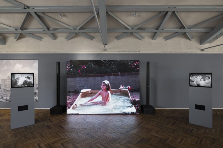 Dara Birnbaum, installation view at Osservatorio Fondazione Prada, Milano. Photo Andrea Rossetti. Courtesy Fondazione Prada