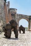 Davide Rivalta, Scimpanzè e gorilla, 2023, Torino, Fonderia Artistica De Carli © Curtesy di Fuocherello e AP – foto Edoardo Garis