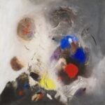 Edmondo Bacci, Avvenimento #247, 1956, tempera grassa e sabbia su tela, 140,2 x 140 cm. Collezione Peggy Guggenheim, Venezia (Fondazione Solomon R. Guggenheim, New York)