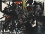 Emilio Vedova, Immagine del tempo (Sbarramento), 1951, tempera d'uovo su tela, 130,5 x 170,4 cm. Collezione Peggy Guggenheim, Venezia (Fondazione Solomon R. Guggenheim, New York)