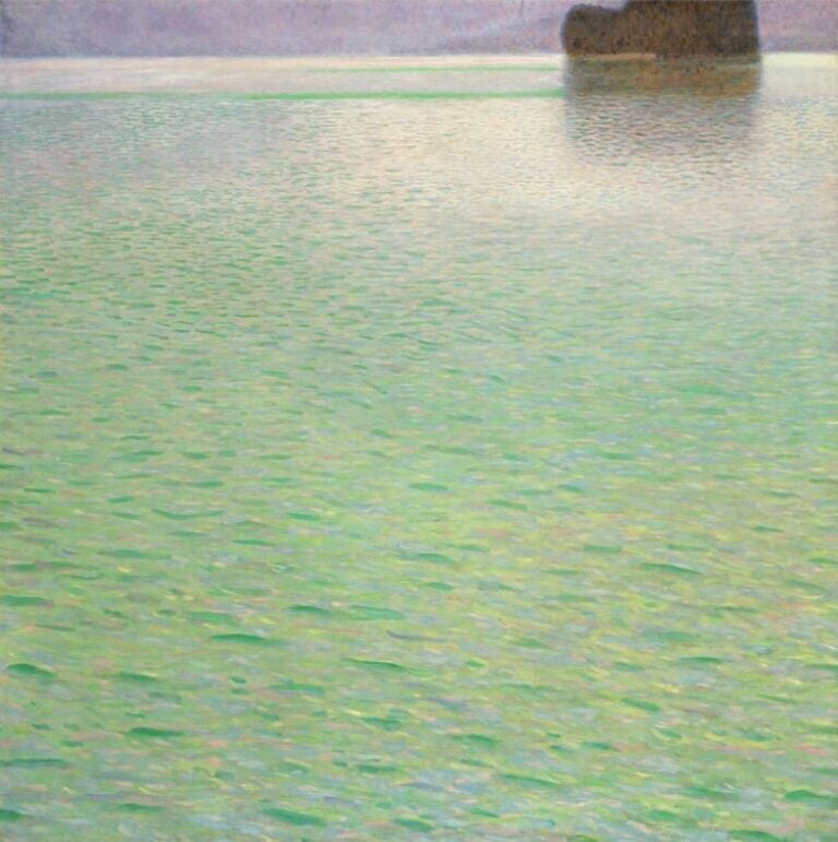 Gustav Klimt, Insel im Attersee (Island in the Attersee) (1901-1902). Courtesy of Sotheby's