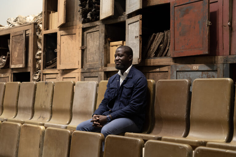 Ibrahim Mahama, Parliament of Ghosts, Biennale Architettura 2023, Venezia. Photo Irene Fanizza