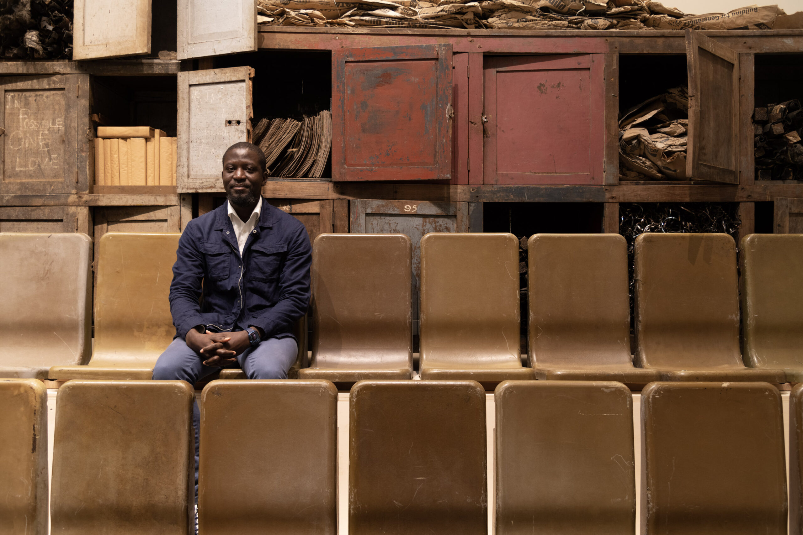 Ibrahim Mahama, Parliament of Ghosts, Biennale Architettura 2023, Venezia. Photo Irene Fanizza