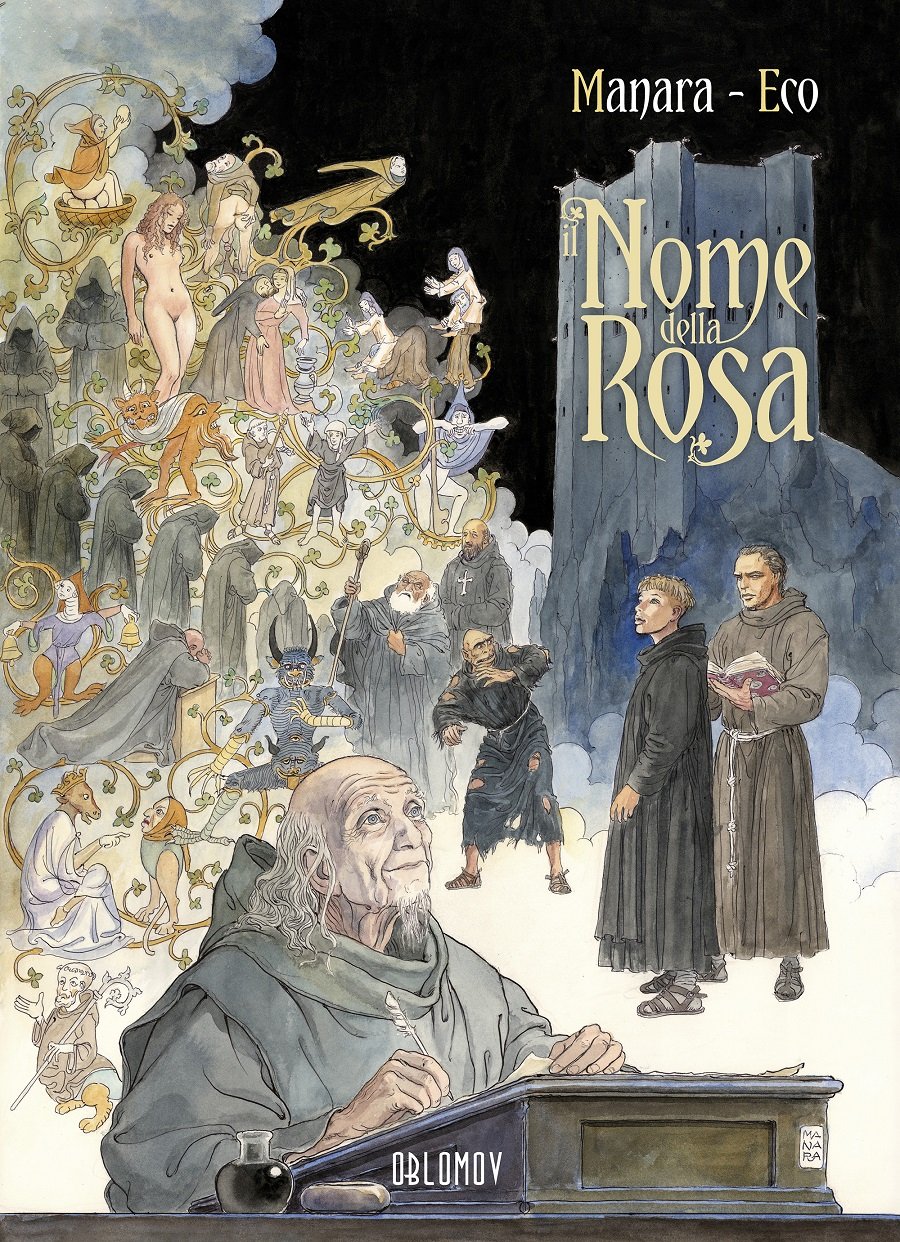 Il nome della rosa di Milo Manara (Oblomov, 2023). Copertina