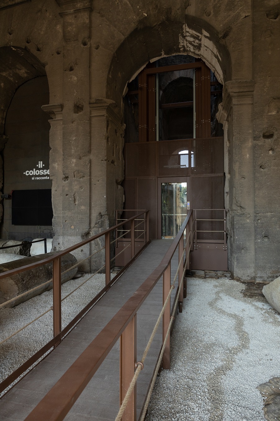 Il nuovo ascensore del Colosseo