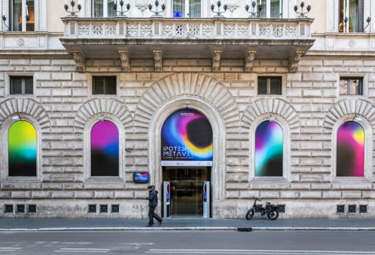 Ipotesi Metaverso, installation view at Palazzo Cipolla, Roma, 2023. Photo Luca Perazzolo
