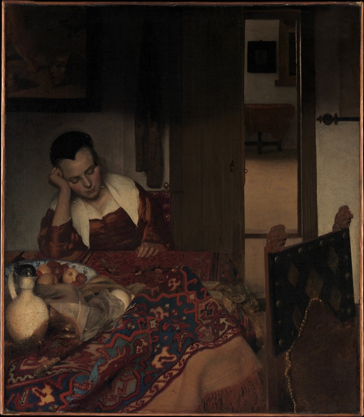 Jan Vermeer, A Maid Asleep, Courtesy The Metropolitan Museum of Art