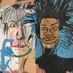 Jean-Michel Basquiat, Dos Cabezas, 1982, acrilico e olio su tela. Collezione privata