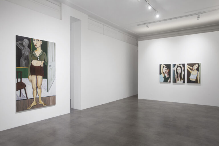 Jenni Hiltunen, Add Red or Not, installation view at Mimmo Scognamiglio Artecontemporanea, Milano, 2023. Courtesy Mimmo Scognamiglio Artecontemporanea. Photo Bruno Bani