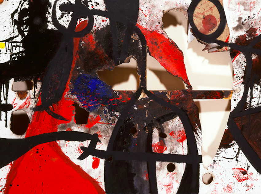 Joan Miró, Tela bruciata 2, 1973