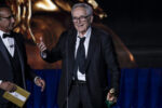 Roma, 10 Maggio 2023: Marco Bellocchio ritira il David di Donatello per la migliore regia per il film “Esterno notte” (Luca Dammicco | Premi David di Donatello)