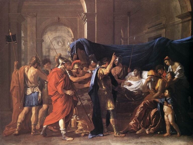 Nicholas Poussin, La Morte di Germanico, 1627