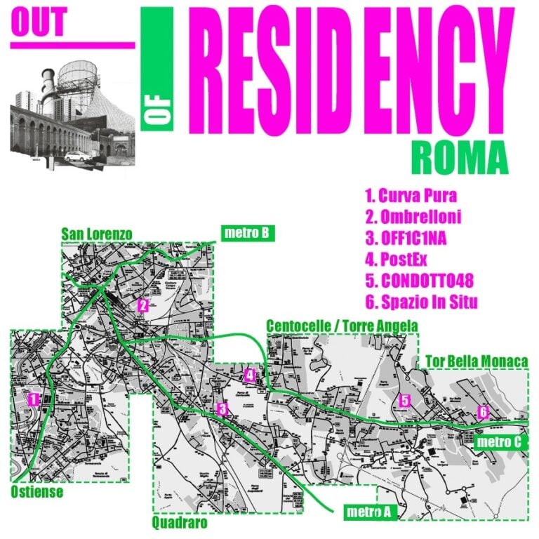 OOR Out Of Residency _ Mappa degli spazi indipendenti di Roma