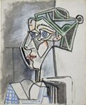 Pablo Picasso, Tête de femme au chignon, 1952. Courtesy of Phillips