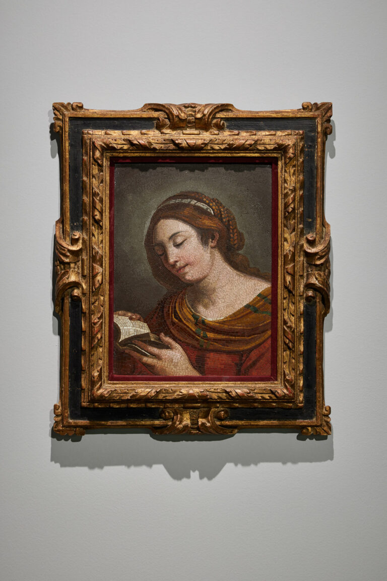 Pannello musivo raffigurante Maddalena che legge la Bibbia, Studio Vaticano del Mosaico, fine XVIII secolo