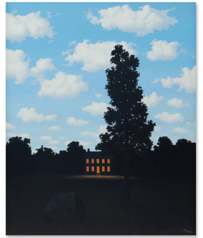 René Magritte, L'Empire des lumières (1951). Courtesy of Sotheby's
