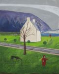 Sinéad Breslin, Purple Mountain (Greyhound baby 2), 2023, Oil on Canvas, 150x120