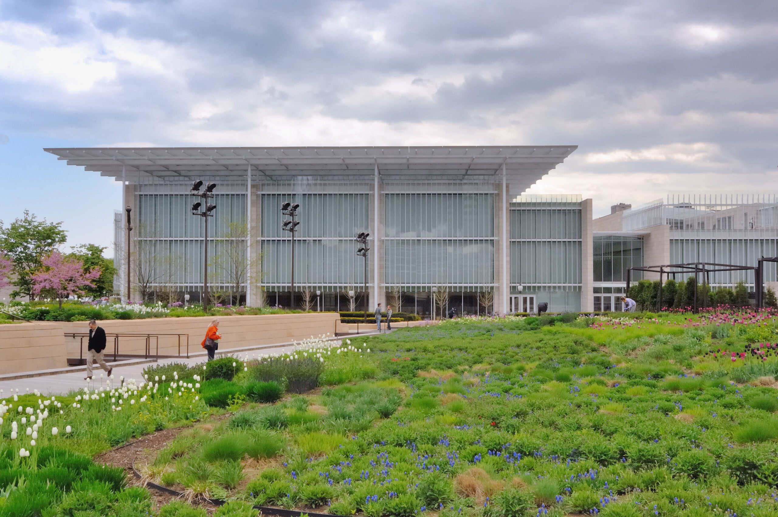 The Art Institute of Chicago. View of Modern Wing from Millennium Park. Photo credit Charles G. Young, Interactive Design Architects