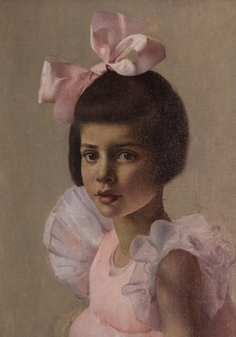 Ugo Celada da Virgilio, Nennele, Anni '30, olio su masonite, 46 x 34 cm., Famiglia Celada