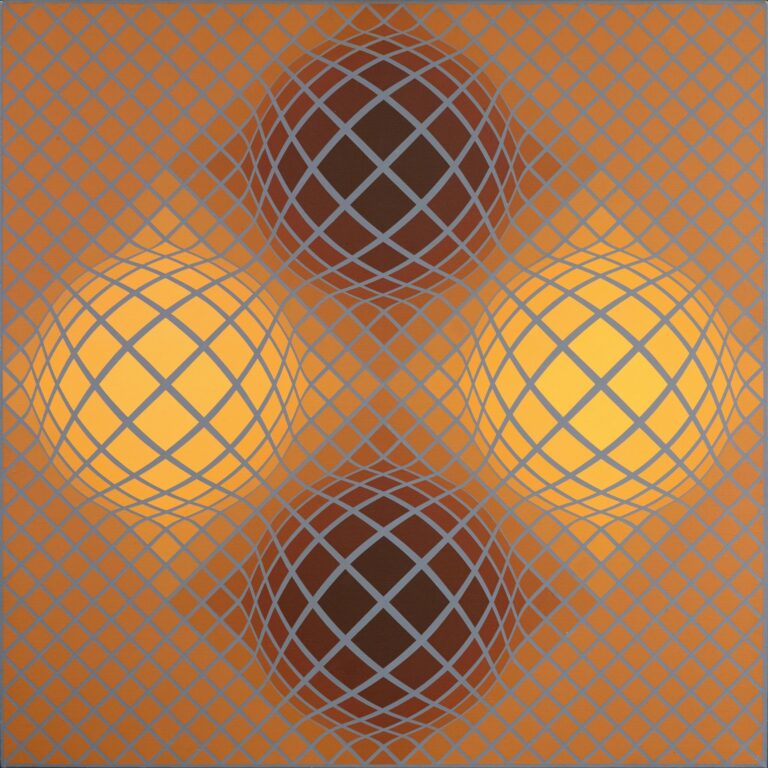 Victor Vasarely, 972 Olla (1986). Courtesy of Dorotheum