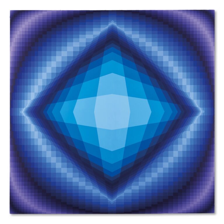 Victor Vasarely, Boreal, 1973. Courtesy Il Ponte Casa d'Aste, Milano