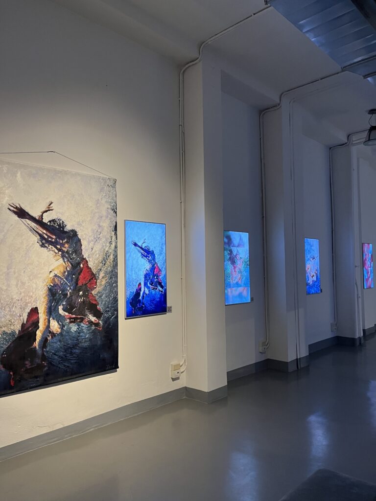 Zhuk solo exhibition at Ninfa Labs, A bridge between digital and physical art, Milano, 2023