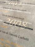 © Photo Dario Bragaglia Cannes. Hotel Le Majestic Barrière. Sulla moquette della sala da proiezione privata i nomi dei film e registi passati al Festival