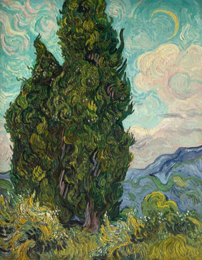 Van Gogh, Cypresses, June 1889, The Met