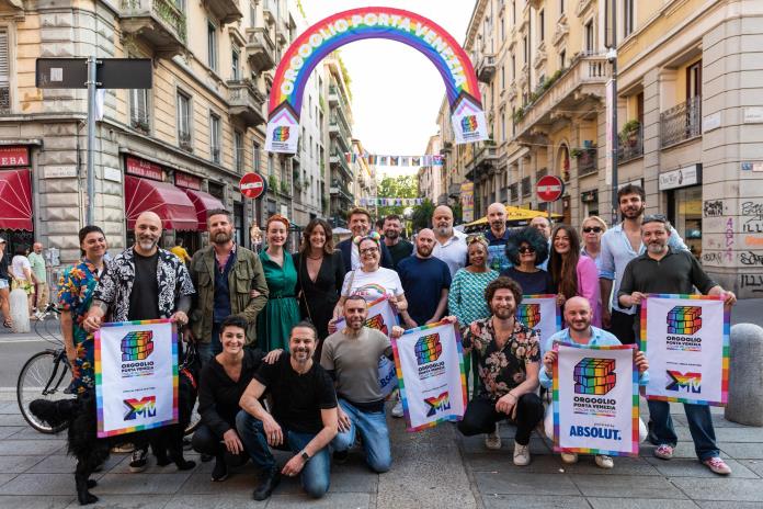 Pride 2023. ORGOGLIO PORTA VENEZIA 2023 Associazione Commercianti Porta Venezia Rainbow District Ph Carlotta Coppo