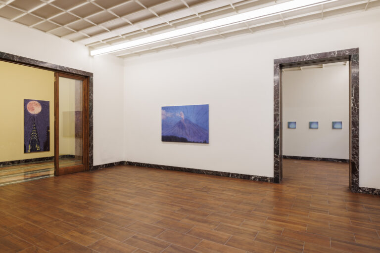 Nate Lowman, Delusion Horizon, installation view at MASSIMODECARLO, Milano, 2023. Courtesy MASSIMODECARLO. Photo Roberto Marossi