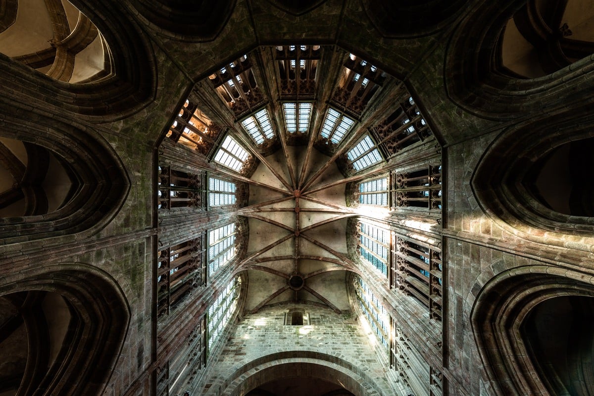 All'interno dell'Abbazia di Mont Saint-Michel