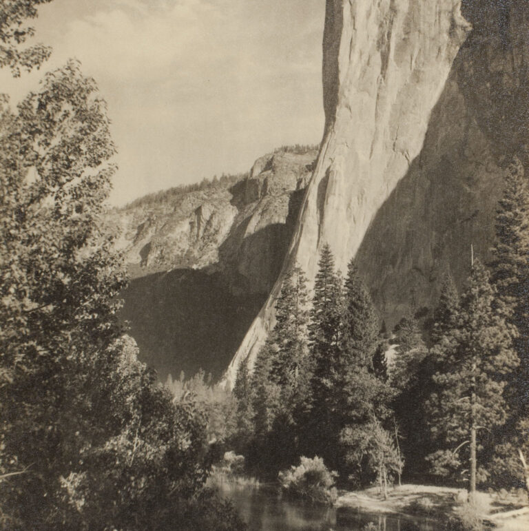 Ansel Adams, El Capitan Parmelian. Courtesy Fondazione di Modena, FMAV Fondazione Modena Arti Visive © The Ansel Adams Publishing Rights Trust