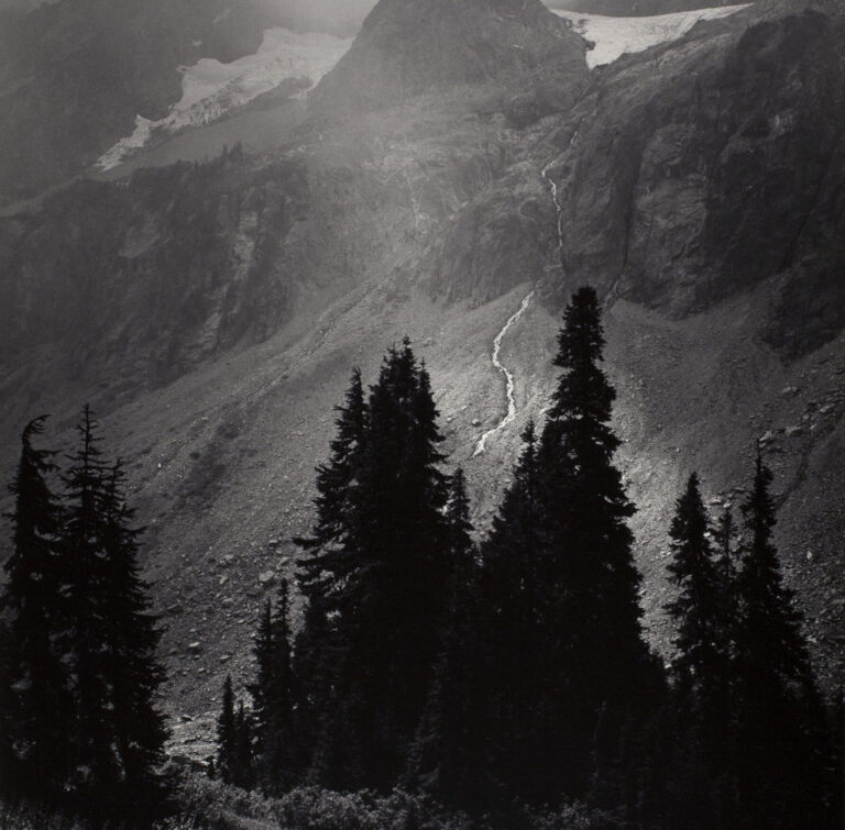 Ansel Adams, Mt. Goode from North, 1958. Courtesy Fondazione di Modena, FMAV Fondazione Modena Arti Visive © The Ansel Adams Publishing Rights Trust