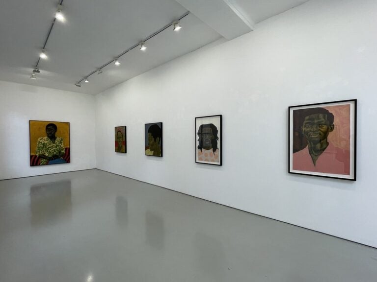 Collins Obijiaku, Traces of Me, installation view at Luce Gallery, Torino, 2023