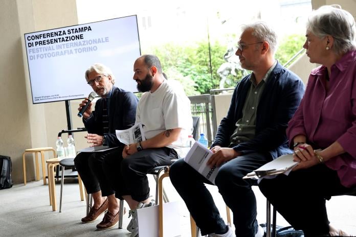 Da sinistra: Alessandro Isaia, Segretario Generale della Fondazione per la Cultura Torino, Salvatore Vitale e Menno Liauw, photo Gianluca Platania