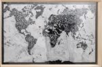 Daniela d'Arielli, Ciò che resta, 2023, fine salt and nitrosynthetic varnish on plexiglass, wooden frame, 142,5 x 92,2 x 5 cm. Courtesy the artist and Monitor Rome, Lisbon, Pereto (AQ). Photo Giorgio Benni