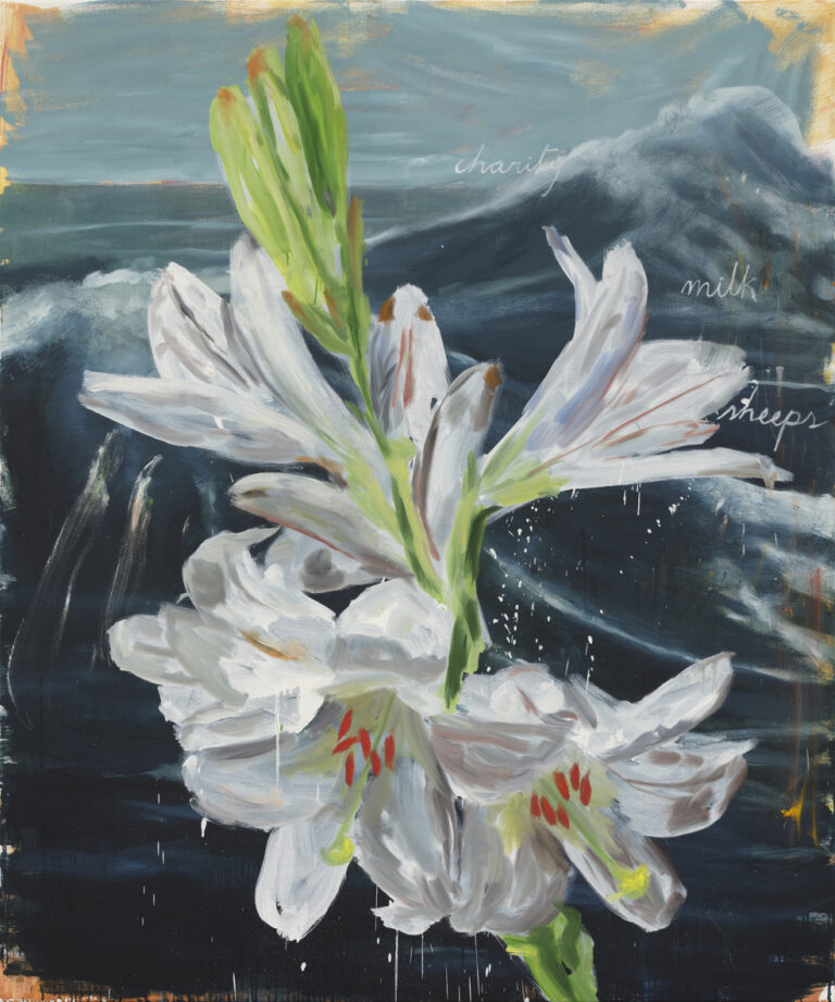Enrique Martínez Celaya, The Omen (First White Lily), 2023. Galleria Eduardo Secci, Firenze