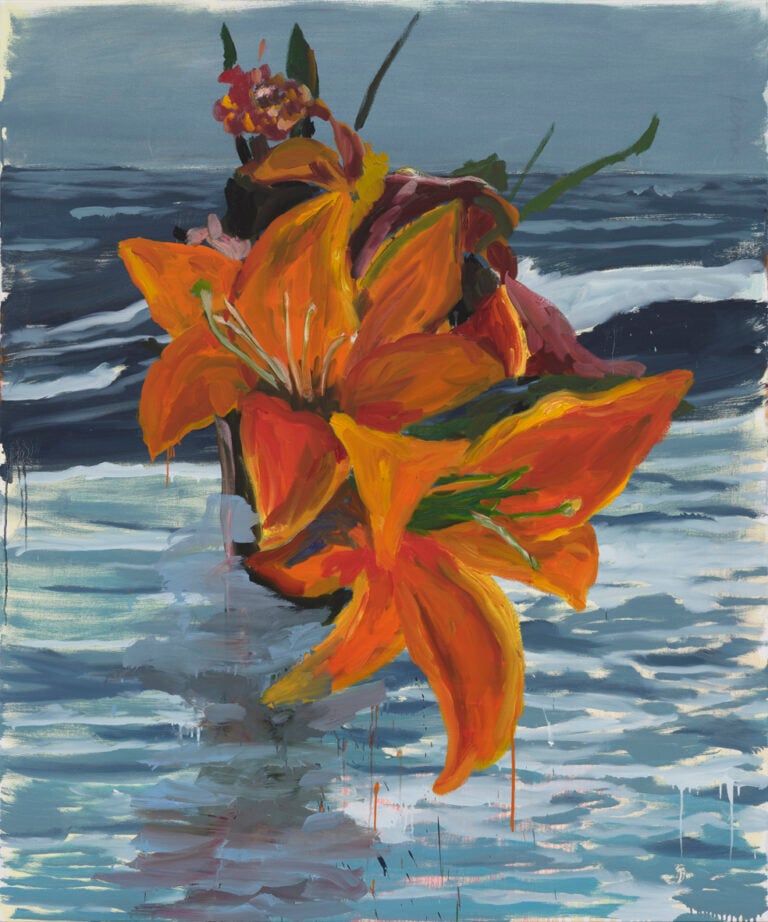 Enrique Martínez Celaya, The Omen (Orange Lily), 2023. Galleria Eduardo Secci, Firenze