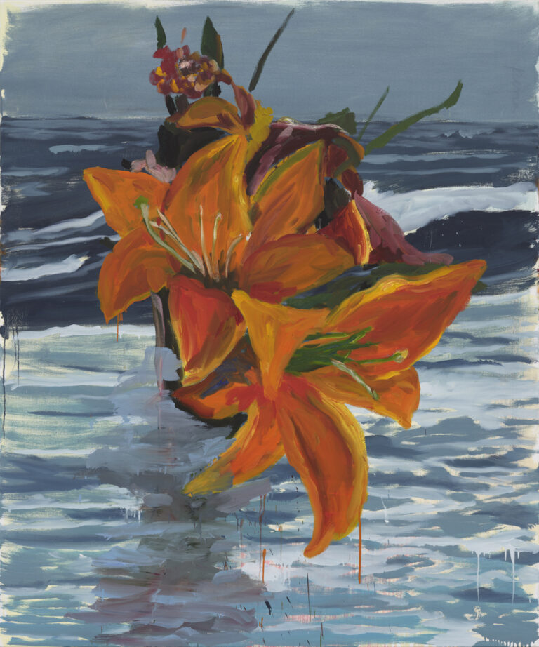 Enrique Martínez Celaya, The Omen (Orange Lily), 2023. Galleria Eduardo Secci, Firenze