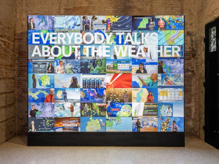 Everybody Talks About the Weather, installation view at Fondazione Prada, Venezia, 2023. Courtesy Fondazione Prada. Photo Marco Cappelletti