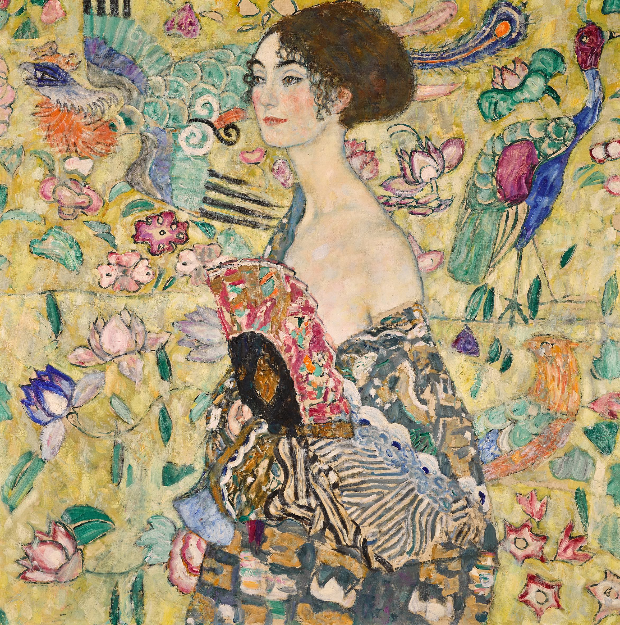 Gustav Klimt, Dame mit Fächer (Lady with a Fan), 1917-1918. Courtesy Sotheby's